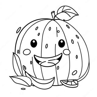 Mutlu Karpuz Karakteri Boyama Sayfasi 26163-5708