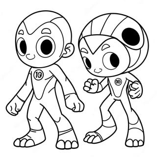 Ben 10 Yabanci Donusum Boyama Sayfasi 26525 5788