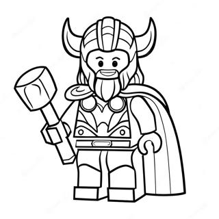Lego Thor Mjolnir Ile Boyama Sayfasi 26720-5833