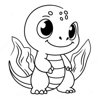 Sevimli Charmander Boyama Sayfasi 27086-5896