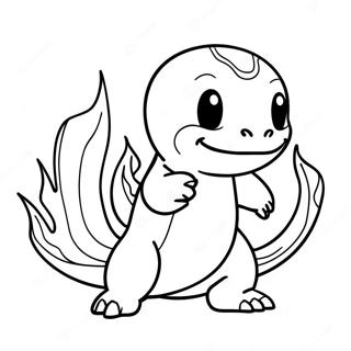 Alevlerle Charmander Boyama Sayfasi 27089-5906