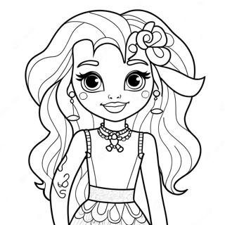 Monster High Lagoona Blue Boyama Sayfasi 27847-6067