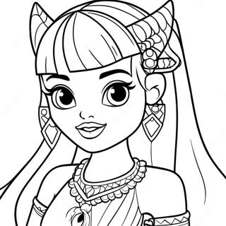 Monster High Cleo De Nile Boyama Sayfasi 27848-6069