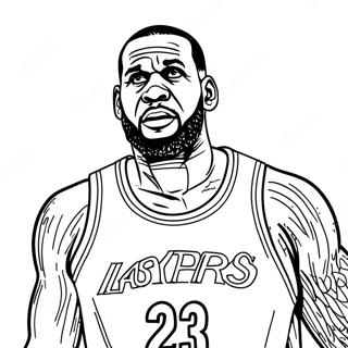 Lebron James Aksiyon Halinde Boyama Sayfasi 28308-6157