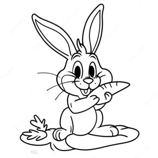 Havuc Yiyen Bugs Bunny Boyama Sayfasi 29117-6333