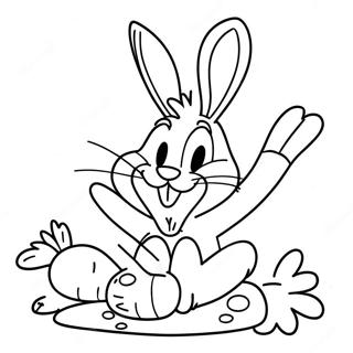 Havuc Yiyen Bugs Bunny Boyama Sayfasi 29117-6334