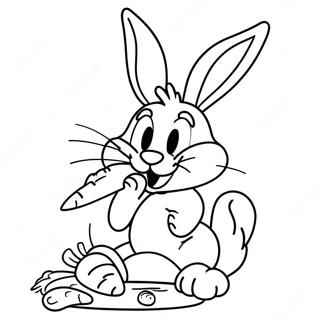 Havuc Yiyen Bugs Bunny Boyama Sayfasi 29117-6335