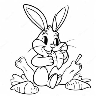 Havuc Yiyen Bugs Bunny Boyama Sayfasi 29117-6336