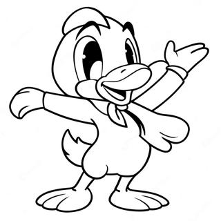 Daffy Duck Sacma Bir Pozda Boyama Sayfasi 29118-6338