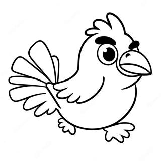 Angry Birds Chuck Kusu Kosan Boyama Sayfasi 29394-6410