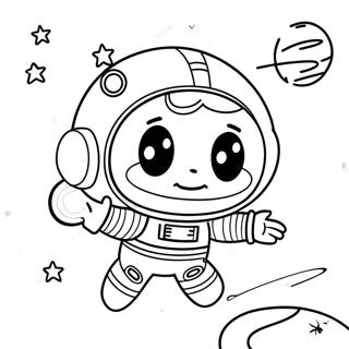 Astronot Boyama Sayfaları