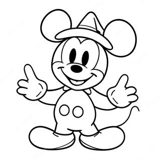 Mickey Mouse Cadilar Bayrami Kostumu Boyama Sayfasi 30216-6576