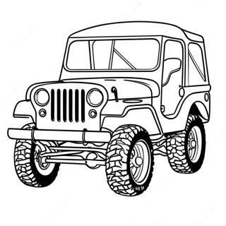 Klasik Jeep Off Road Boyama Sayfasi 30812-6714