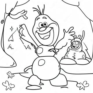 Arkadaslari Ile Olaf Boyama Sayfasi 31922 6961