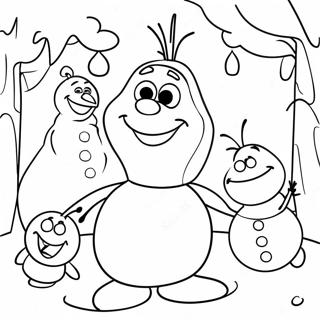 Arkadaslari Ile Olaf Boyama Sayfasi 31922 6964