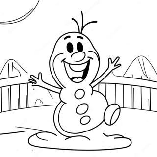 Mutlu Olaf Dans Eden Boyama Sayfasi 31923 6965