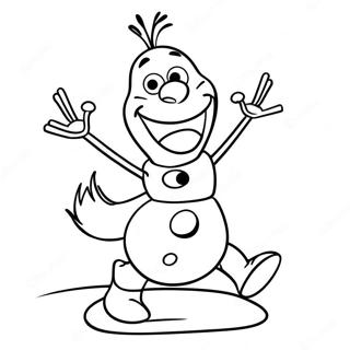 Mutlu Olaf Dans Eden Boyama Sayfasi 31923 6966