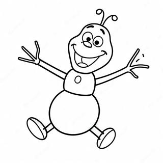 Mutlu Olaf Dans Eden Boyama Sayfasi 31923 6967