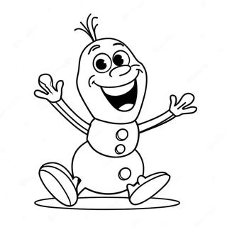 Mutlu Olaf Dans Eden Boyama Sayfasi 31923 6968