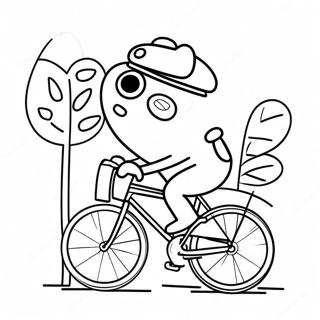 Bisiklet Suren Keroppi Boyama Sayfasi 32203-7030