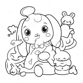 Cinnamoroll Arkadaslariyla Boyama Sayfasi 3292-1080