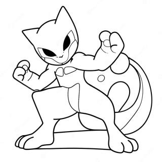 Mewtwo Boyama Sayfaları