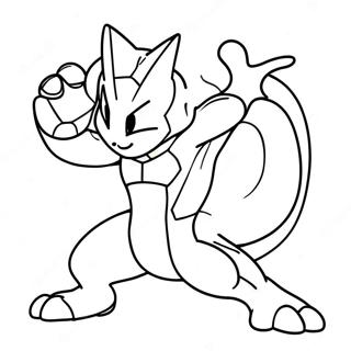 Mewtwo Savas Pozunda Boyama Sayfasi 33073-7214