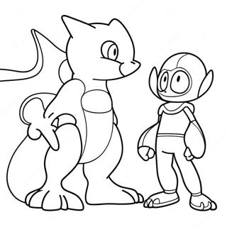 Mewtwo Bir Egitmenle Boyama Sayfasi 33077 7231