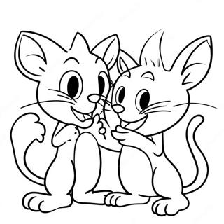 Tom Ve Jerry Yaramaz Saka Boyama Sayfasi 33350-7284