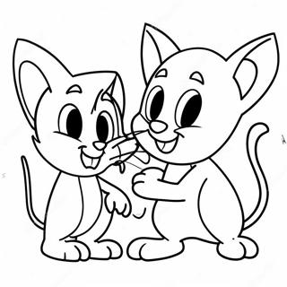 Tom Ve Jerry Oyunlu Macera Boyama Sayfasi 33351 7286