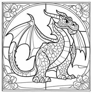 Canli Sulu Cam Ejderha Boyama Sayfasi 33717 7365