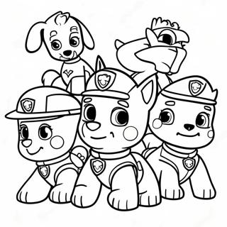 Paw Patrol Takimi Kurtarma Boyama Sayfasi 34086-7438