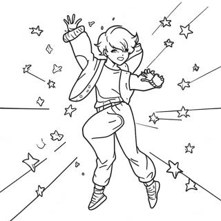 Jimin Pariltilarla Dans Ederken Boyama Sayfasi 34437-7523