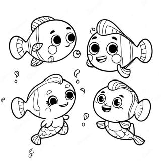 Bubble Guppies Birlikte Sarki Soyleme Boyama Sayfasi 35516-7761