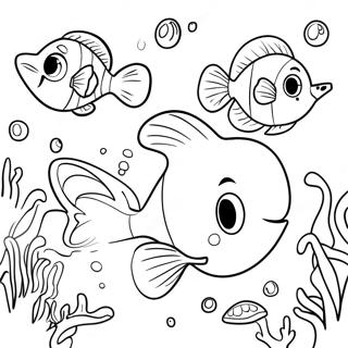 Bubble Guppies Mercan Resiflerini Kesfetme Boyama Sayfasi 35518-7771