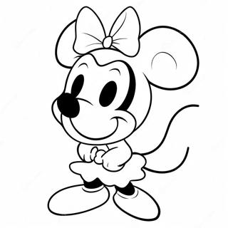 Minnie Fareti Boyama Sayfaları