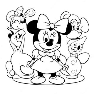 Minnie Fareti Boyama Sayfaları