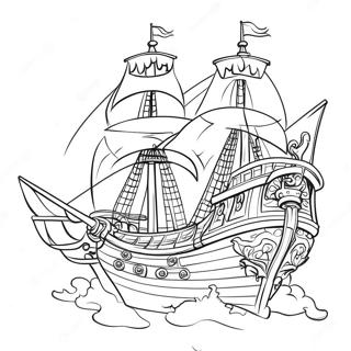 Toplu Korsan Gemisi Boyama Sayfasi 37172-8122