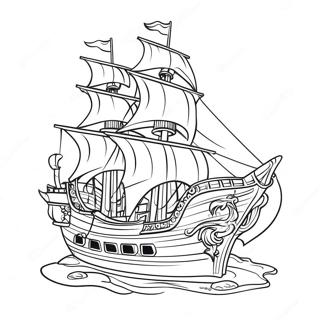 Toplu Korsan Gemisi Boyama Sayfasi 37172-8124