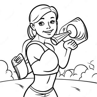 Luisa Agirlik Kaldirirken Boyama Sayfasi 3743 1278