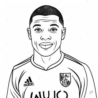 Kylian Mbappe Fransa Formasiyla Boyama Sayfasi 38184 8341