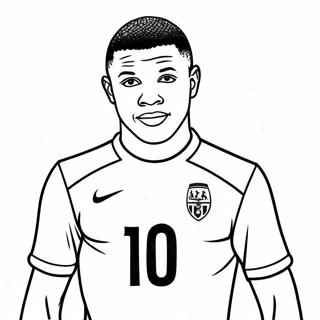 Kylian Mbappe Fransa Formasiyla Boyama Sayfasi 38184 8343