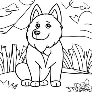 Gorkemli Sibirya Husky Boyama Sayfasi 38276-8360