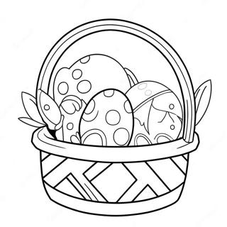 Yumurtalarla Dolu Paskalya Sepeti Boyama Sayfasi 383 1258