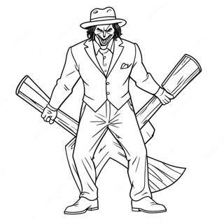 Dev Cekicli Joker Boyama Sayfasi 38929-8511