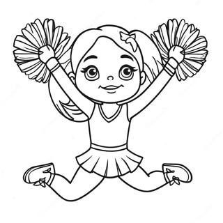 Acilma Yapan Cheerleader Boyama Sayfasi 40005 8748