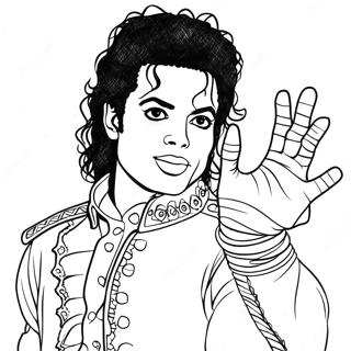 Michael Jackson Isiltili Eldiven Ile Boyama Sayfasi 40544-8860