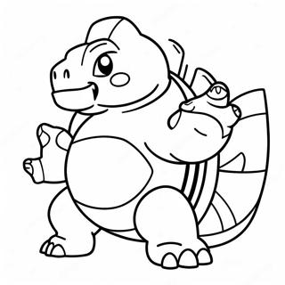 Blastoise Savas Pozu Boyama Sayfasi 40831-8917