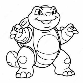 Blastoise Savas Pozu Boyama Sayfasi 40831-8918