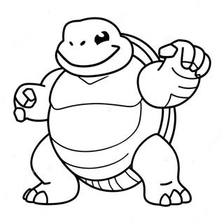 Blastoise Savas Pozu Boyama Sayfasi 40831-8920